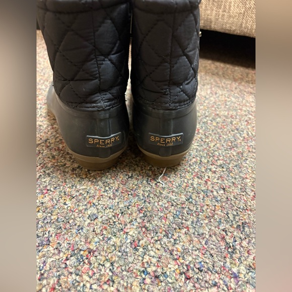 Sperry Kids Black and Brown Rain Boots - Picture 2 of 6